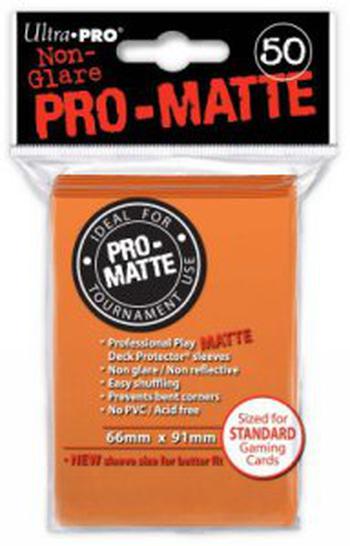 50 Fundas Ultra Pro Pro-Matte (Naranja)