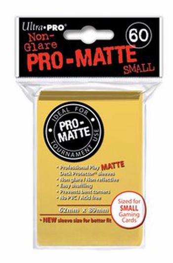 60 Fundas Small Ultra Pro Pro-Matte (Amarillo)