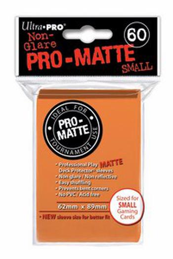 60 Small Ultra Pro Pro-Matte Sleeves (Orange)