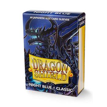 60 Small Dragon Shield Sleeves - Classic Night Blue