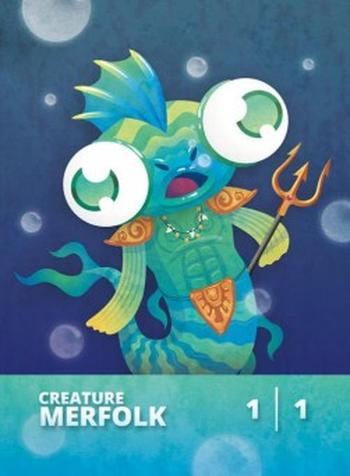 Merfolk Token (Blue 1/1)