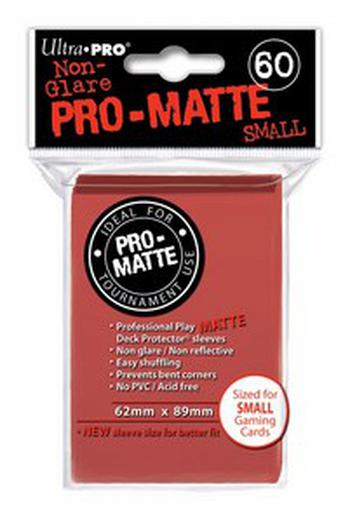 60 Small Ultra Pro Pro-Matte Sleeves (Red)