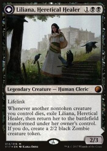 Liliana, Heretical Healer // Liliana, Defiant Necromancer