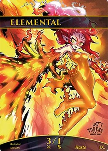 Elemental Token (Red 3/1 Haste)