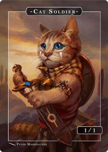 Cat Soldier Token (White 1/1)