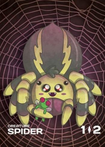 Spider Token (Green 1/2)