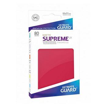 80 Ultimate Guard Supreme UX Matte Sleeves (Red)