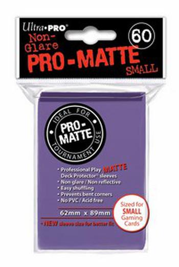 60 Small Ultra Pro Pro-Matte Sleeves (Purple)