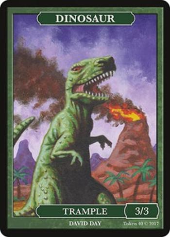 Dinosaur Token (Green 3/3)