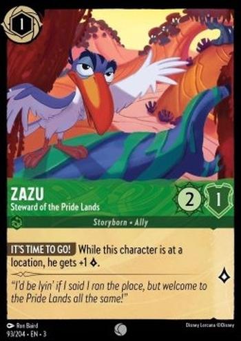 Zazu - Intendant de la Terre des Lions