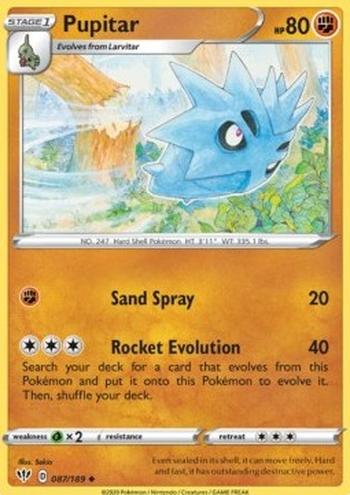 Pupitar [Sand Spray | Rocket Evolution]