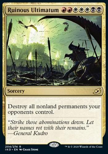 Ruinous Ultimatum