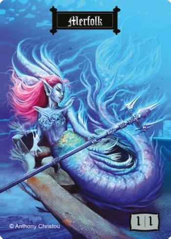 Merfolk Token (Blue 1/1)