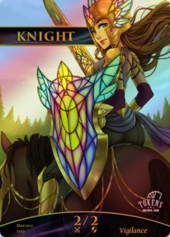 Knight Token (White 2/2 Vigilance)