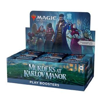 Boite de boosters de jeu de Meurtres au manoir Karlov