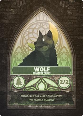 Wolf Token (Green 2/2)