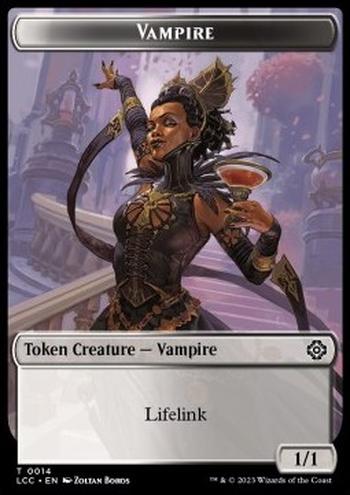 Vampire Token (WB 1/1 Lifelink) // Vampire Demon Token (WB 4/3)