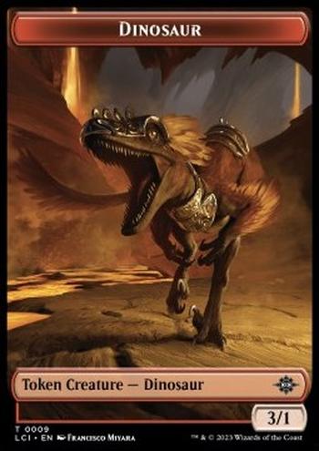 Dinosaur Token (Red 3/1)