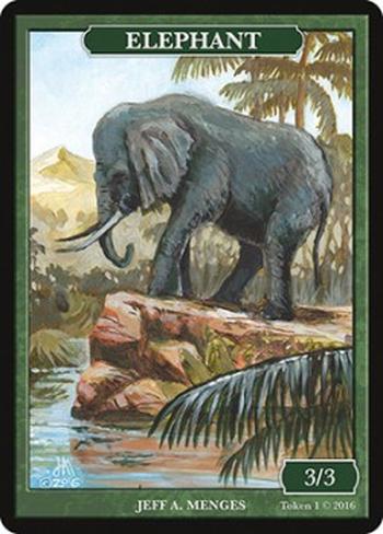 Elephant Token (Green 3/3)