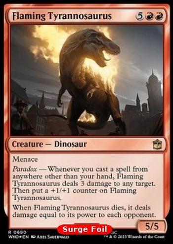 Flaming Tyrannosaurus