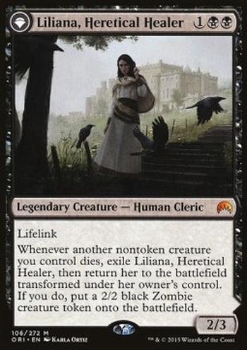 Liliana, Heretical Healer // Liliana, Defiant Necromancer