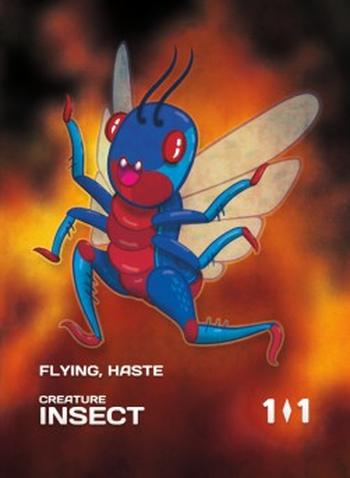 Insect Token (Blue and Red 1/1)