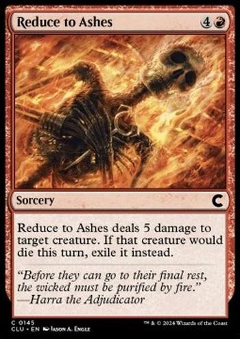 Reduce to Ashes