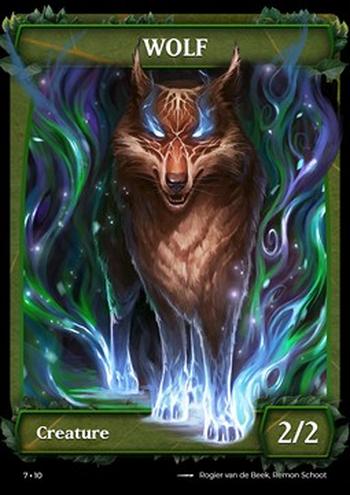 Wolf Token (Green 2/2)