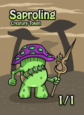 Saproling Token (Green 1/1)