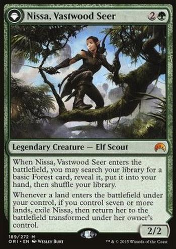 Nissa, Vastwood Seer // Nissa, Sage Animist