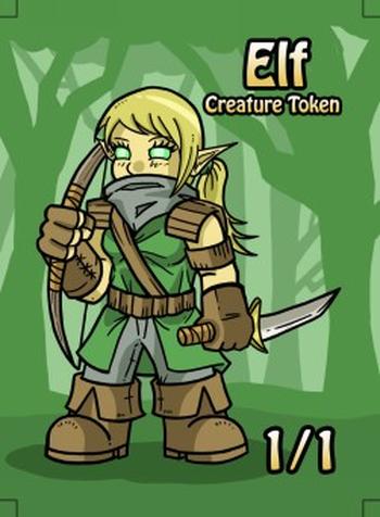 Elf Token (Green 1/1)