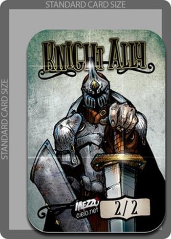 Knight Ally Token (White 2/2)