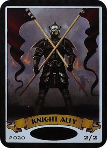 Knight Ally Token (White 2/2)