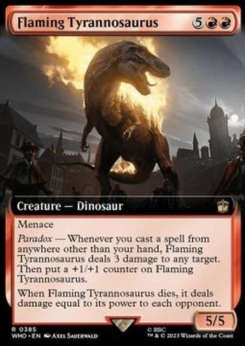 Flaming Tyrannosaurus