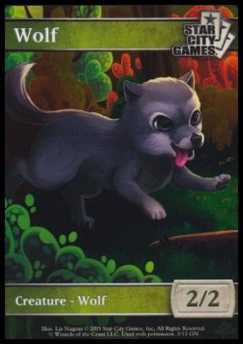 Wolf Token (Green 2/2)