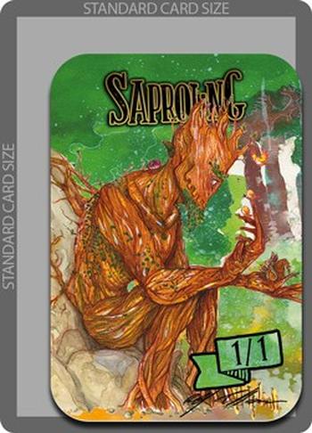 Saproling Token (Green 1/1)