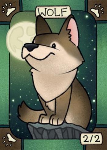 Wolf Token (Green 2/2)