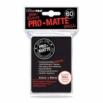 60 Protèges Cartes Small Ultra Pro Pro-Matte (Noire)