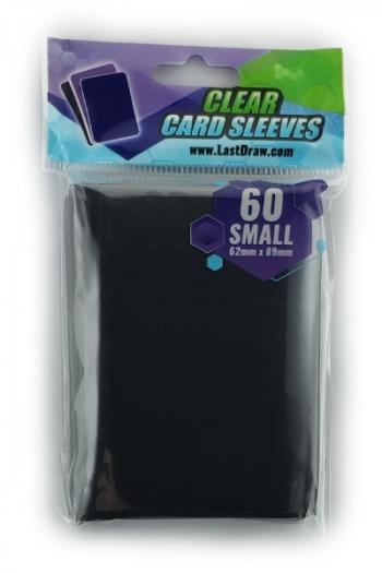 60 Small LastDraw Card Sleeves Clear (Black)