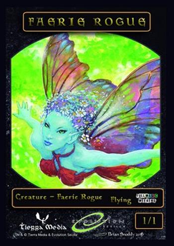 Faerie Rogue Token (Black 1/1)