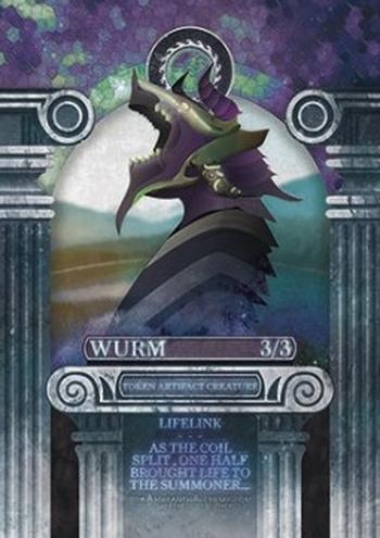 Wurm Token (Artifact 3/3 Lifelink)