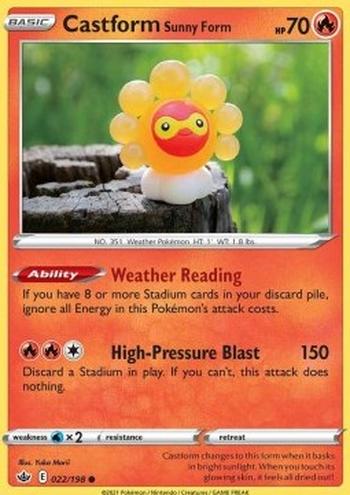 Castform Sunny Form [Weather Reading | High-Pressure Blast]