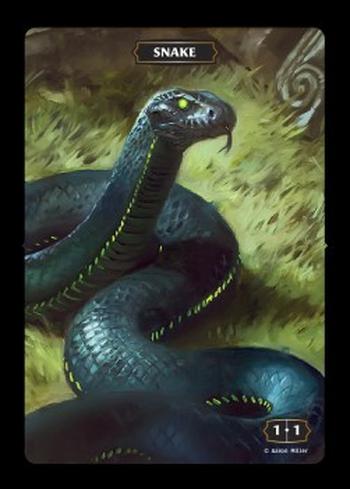 Snake Token (Green 1/1)