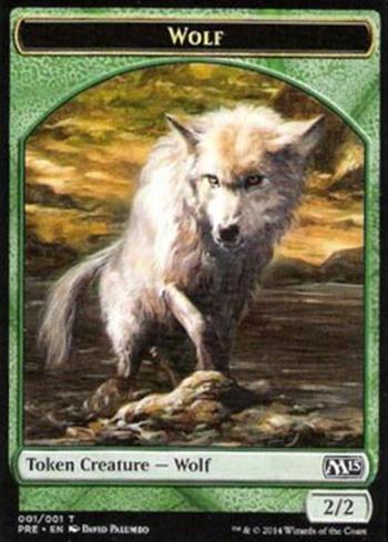 Wolf Token (Green 2/2)