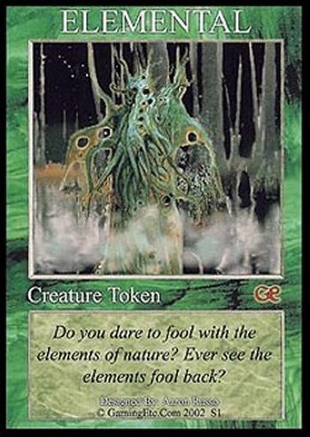 Elemental Token (Green 4/4)