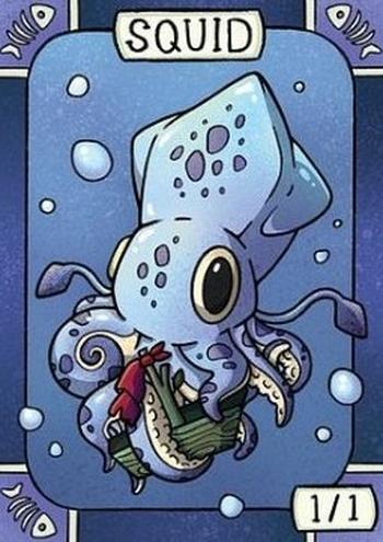 Squid Token (Blue 1/1)