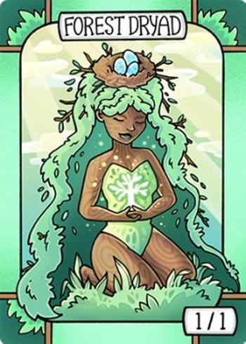 Forest Dryad Token (Green 1/1)