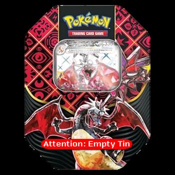 Empty Paldean Fates: Tera Charizard ex Tin