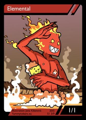 Elemental Token (Red 1/1)