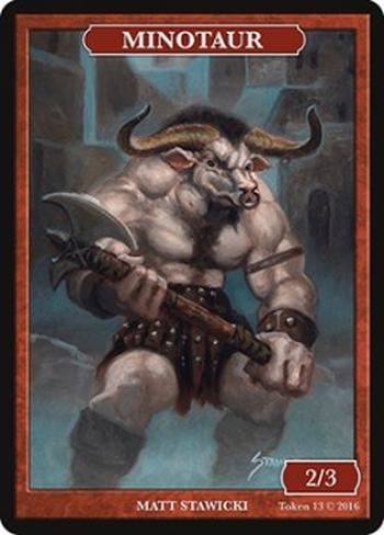 Minotaur Token (Red 2/3)